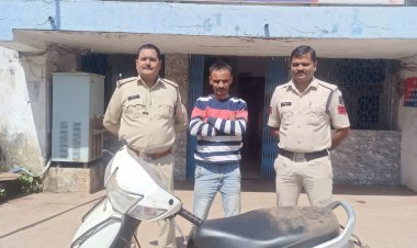 ग्राहक तलाशते चोरी के एक्टिवा के साथ 1 आरोपी गिरफ्तार
