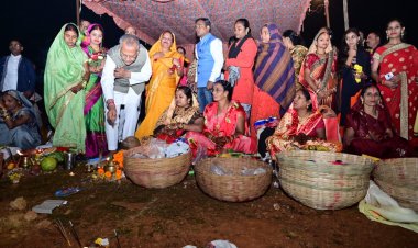 उत्तर भारत के महापर्व छट पर गृहमंत्री ताम्रध्वज साहू ने दी बधाई