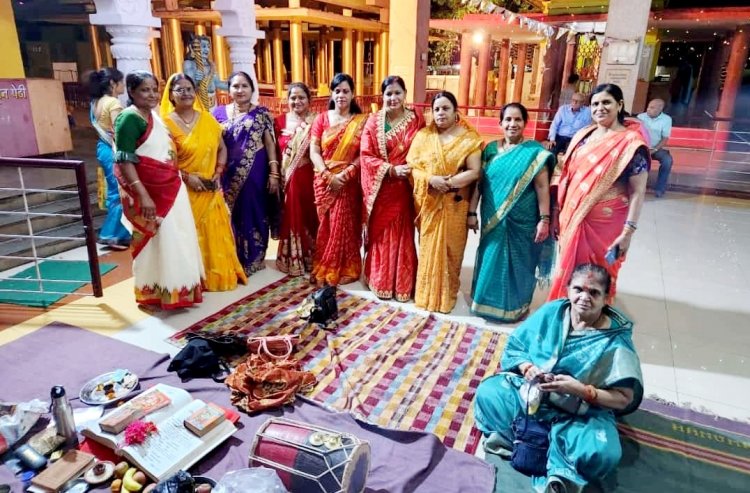 सुंदरकांड का पाठ सुनने उमड़े श्रद्धालु