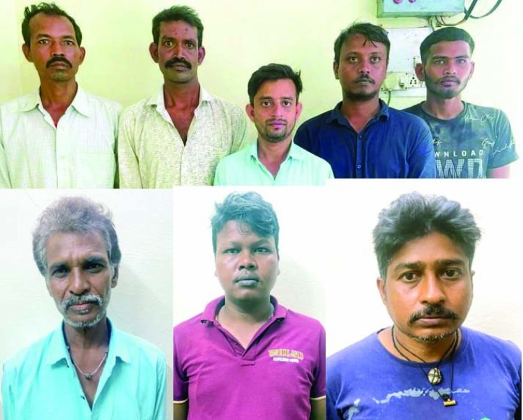 बच्चा चोर समझकर साधुओं को पिटने वाले 8 लोगों को पुलिस ने पकड़ा