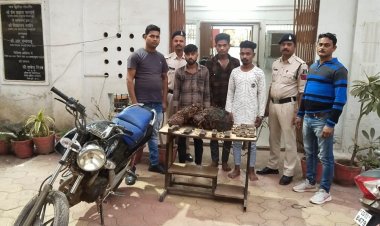 खुर्सीपार पुलिस की तत्परता से चंद घंटो मे पकडे गये चोरी के तीन आरोपी