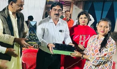 दृष्टिहीन बालकों के जसगीतो एवं भजनों में देर रात्रि तक झूमते रहे शहरवासी, रंगोली में सीमा ने मारी बाजी