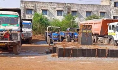 खनिज विभाग ने की बड़ी कार्रवाई, अवैध परिवहन करते 36 वाहन जब्त
