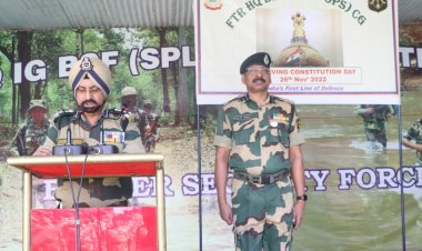 रिसाली स्थित BSF के जवानों ने मनाया 73 वां संविधान दिवस