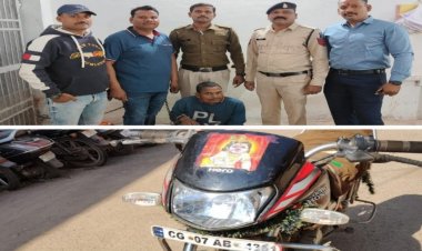 मोटर सायकल चोरी करने वाले आरोपी को वैशाली नगर पुलिस ने चंद घंटे मे किया गिरफ्तार
