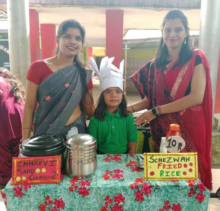 बालमेला में नन्हे मुन्हे बच्चों ने बढ़चढ़ कर लिया भाग