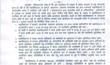 शासकीय कॉलेजों के प्रचार्य, प्राध्यापक सहित स्टाफ के लिए उच्च शिक्षा विभाग ने जारी किया सख्त निर्देश