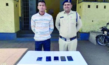 राह चलते लोगो का मोबाइल चोरी करने वाले आरोपी गिरफ्तार