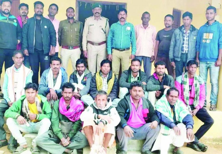पेड़ों की कटाई मामले में 12 लोगों को भेजा जेल