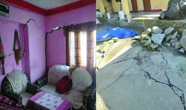 जोशीमठ शहर की धंस रही जमीन, 561 घरों में आ गई हैं दरारें, दहशत में हजारों लोग