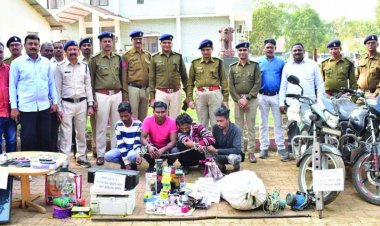 नीली बत्ती लगी कार से करता था रेकी, गांवों में चोरी करने वाले गिरोह का पर्दाफास