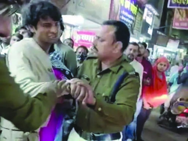 भिलाई में ज्वेलर्स दुकान को उड़ाने सिलेंडर लेकर पहुंचा था युवक, व्यापारियों ने पकड़कर किया पुलिस के हवाले