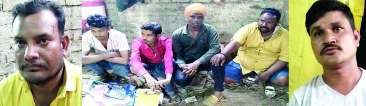 भिलाई में संचालित सट्टा के 2 अड्डे पर पुलिस की रेड, 6 पकड़े गए