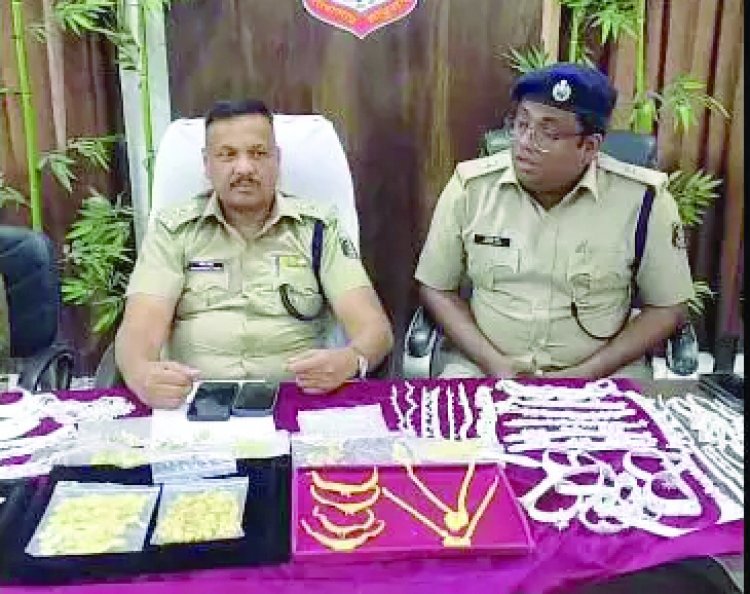 40 लाख के सोना-चांदी के साथ 2 ज्वेलरी चोर गिरफ्तार