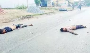 बोलेरो की ठोकर से बाइक सवार दो युवकों की दर्दनाक मौत