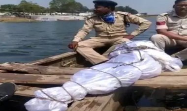 मछुआरों को नदी में मिला नर कंकाल