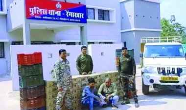 सब्जी कैरेट में छिपाया था 4 लाख का शराब