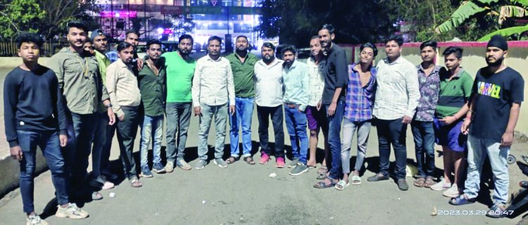 विधायक प्रतिनिधि अंकुश पिल्ले का मनाया जन्मदिन