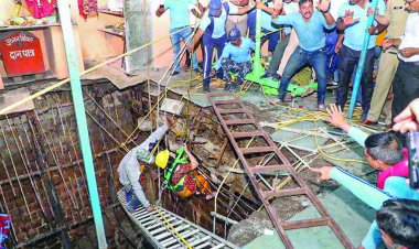 बालेश्वर महादेव झूलेलाल मंदिर में चला बुलडोजर, बावड़ी ढहने से हुई थी 36 लोगों की मौत