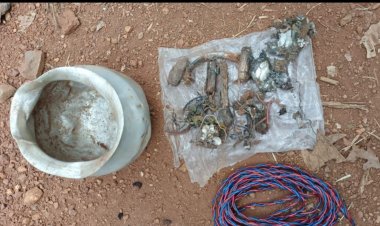 नक्सली के नापाक इरादे हुई नाकाम, सुरक्षाबलों ने डिफ्यूज किये 5 किलो वजनी प्रेशर बम