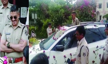 ट्रांसफर के बाद फिल्मी स्टाइल में रोड शो निकालने वाले थाना प्रभारी सुरेन्द्र स्पर्णकार सस्पेंड