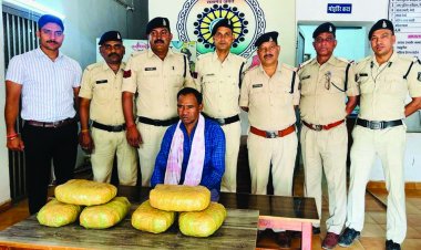 नशे के खिलाफ नेवई पुलिस की बड़ी कार्रवाई, 9 किलो गांजा सहित एक आरोपी गिरफ्तार