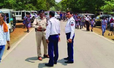 स्कूली ऑटो का चेकिंग अभियान, 67 वाहनों में खामी पाए जाने पर वसूला गया जुर्माना