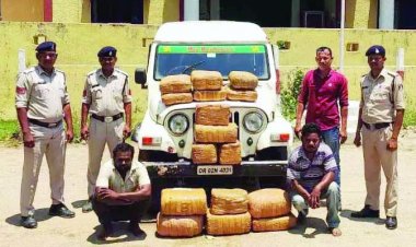 मार्शल वाहन में चेम्बर बनाकर छिपा रखा था 20 लाख का गांजा