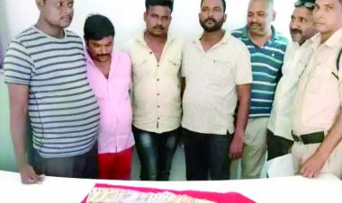 जुआ फड़ में पुलिस की दबिश, 6 गिरफ्तर