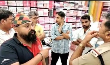 महावीर NX शोरूम के संचालक पर कॉपीराइट का आरोप, दुकान का ताला तोड़ जबरदस्ती घुसे मुंबई की व्यापारी और 7 बाउंसर पुलिस गिरफ्त में
