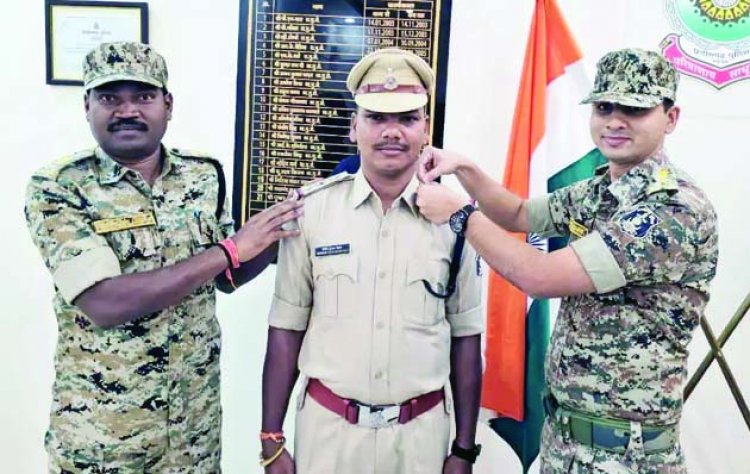 नक्सलियों को मार गिराने वाले एसआई और हेड कांस्टेबल हुए पदोन्नत