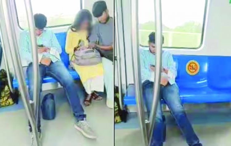 शमर्नाक हरकत, ट्रेन में लड़की के बगल में बैठकर मास्टरबेट करते युवक का वीडियो वायरल