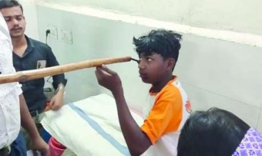 10 वर्षीय लड़के की आंख में घुसा सरिया