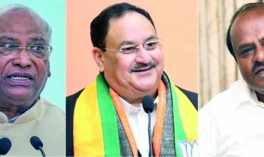 कर्नाटक विधानसभा चुनाव: बीजेपी को झटका, लहराता दिख रहा है कांग्रेस का परचम