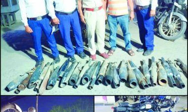 23 बुलेट गाड़ियों से मोडिफाइड साइलेंसर जब्त