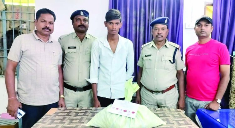 महासमुंद का युवक दुर्ग में गांजा बेचते पकड़ा गया