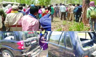 वन विभाग के अमले पर लाठी डंडे से हमला