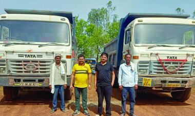 दुर्ग जिले में मुरूम की अवैध परिवहन करते 2 हाईवा और एक जेसीबी जब्त
