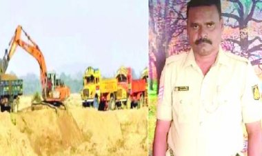 रेत माफिया ने कांस्टेबल को ट्रक से कुचला, मौत
