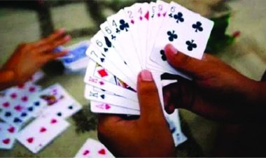 जुए के फड़ पर पुलिस की दबिश, 6 गिरफ्तार