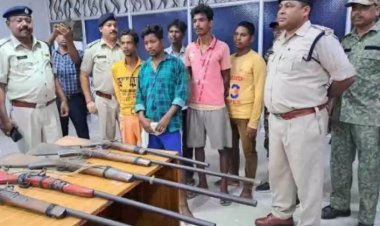 भरमार बंदूक के साथ 5 नक्सली गिरफ्तार