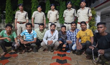 खेत में लगे पंप एवं सोलर तार चुराने वाले 6 चोर और 2 कबाड़ी गिरफ्तार
