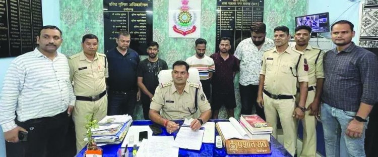 ऑनलाइन सट्टा खिलाने वाले 5 गिरफ्तार