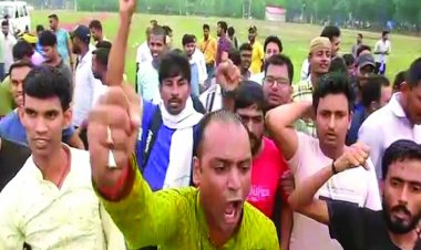 बिहार में शिक्षक भर्ती नियम पर बवाल, पुलिस के साथ हाथापाई