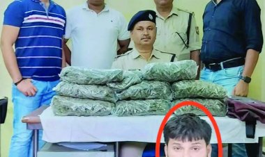 रेलवे स्टेशन के प्लेटफार्म से गांजा तस्कर गिरफ्तार