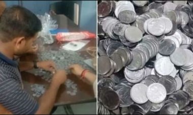 पत्नी के भरण पोषण के लिए 29 हजार की चिल्लर लेकर थाने पहुंचा पति