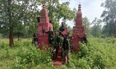 सुरक्षा बलों ने नक्सल स्मारक किया ध्वस्त, ग्राम मेटानार में नक्सलियों द्वारा बनाया गया था स्मारक