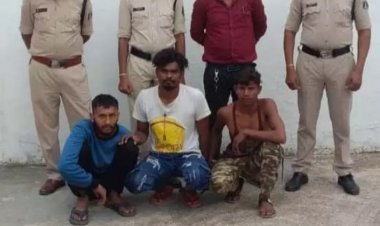 ज्वेलरी शॉप में चोरी करने वाले तीन शातिर गिरफ्तार