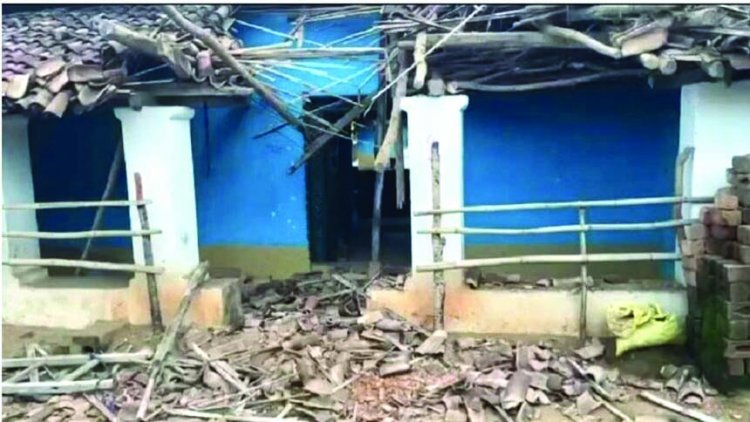 दंतैल हाथी ने जमकर मचाया उत्पात, दहशत में कटी ग्रामीणों की रात