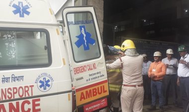 बीएसपी के इलेक्ट्रिकल रिपेयर शॉप में शॉर्ट सर्किट से लगी आग